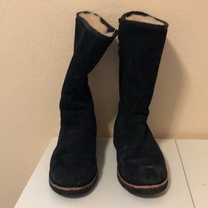 UGG black waterproof boots. Size 7